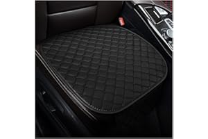 JNNJ 2 Pièces Protecteur Sièges Avant Doux Confort, Coussin pour Siège Avant Voiture avec Fond Antidérapant, Protecteur Sièges De Voiture Avant Doux Confort, Housse Siège Auto pour Camion(Noir)