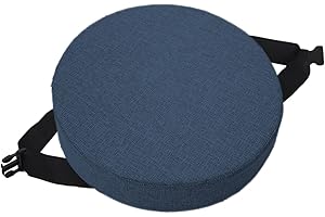 EN AyuL Redondo Bar Taburete Silla Cojín Antideslizante Hebilla Asiento Pad Mat, Comedor Silla Cojines Suave Taburete Silla Cojín para Home Office (30 * 30 * 8CM,Azul Oscuro)