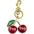 Cherry Keychain Cherry Bag Charms Purse Charms for Handbags Cute Cherry Accessories Gifts for Women Purse Charms for Handbags Cherry Charm Keychains For Women Birthday Christmas Gifts Cute Stuff,