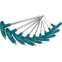 Lichamp Inbusschlüssel-Set T-Griff, 8-teilig (2–10 Mm) – Metrisch, Langer Griff, Chrom-Vanadium-Stahl