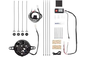 Tusk Universal Digital Radiator Fan Kit, 13.5" x 13.5" x 4.25", Motorcycle, ATV, Snowmobile Radiator Fan