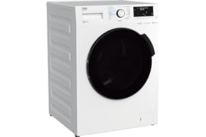 Beko WDW75141Steam1 Waschtrockner/ Wasserkondensation/ schwarze XL-Tür/ Bluetooth/ Dampffunktion/ Nachlegefunktion/ Watersafe/ 7 kg Waschen, 4 kg Trocknen