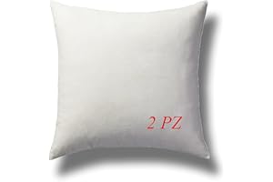 cuscini fiber Set 2 imbottiture Cuscini bianchi 50 x 50 cm morbida made in Italy divano letto