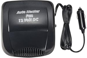 TOTMOX 12V 150W 2-in-1 Heizkörper Haartrockner Feuerzeug, explosionsgeschützter Universalfenster, schwarzer Winterheizkit