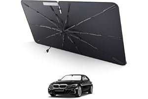 LUWU Ombrello Parasole Auto Compatibile con BMW X3 G01/ X4 G02/ iX3 2019-2024 Parabrezza Parasole Auto ad Ombrello Pieghevole per Parabrezza Anteriore Interno X3 iX3 X4 Accessori