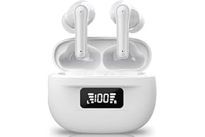JBMI Cuffie Bluetooth, Auricolari Bluetooth 5.3 In Ear Stereo con 4 Microfono ENC, 60 Ore Cuffiette Wireless Cancellazione Rumore, Auricolare IP7 per iPhone e Androide, Earbuds Usb C Sportive per PC TV