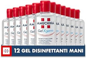 Set 12 AMUCHINA Gel Igienizzante Mani X-GERM 80 Ml. Disinfettanti e igienizzanti