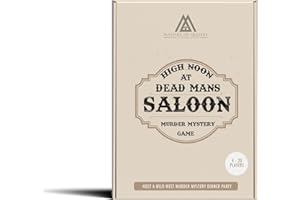 MASTERS OF MYSTERY Replay-able Cowboy Wild West Murder Mystery Dinner Game for Up to 20 Adults - Host Your Own Dinner Party Game Night - Cowboy & Wild West Theme Medium English 4-20 Players