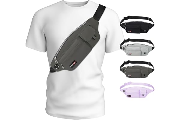 MAXTOP Sac Banane de Sport Homme Femme Ceinture de Course Ceinture Running Support de téléphone pour Yoga Gym Voyage Jogging entraînement Fitness Exercice,Promenade du Chien,Cadeau pour Coureur