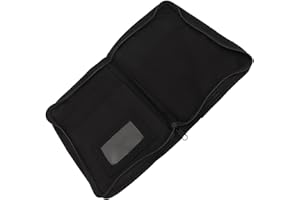 KENANLAN Vehicle Folder Document Folder, Car Glove Compartment Organizer Multi-purpose Soft Zipper Registration Pouch Owner's Manual Wallet Center Console Storage Box Pouch for Cards