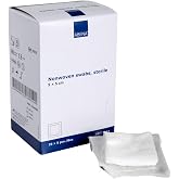 ABENA Sterile Gauze (5 x 5 cm) | 4 Ply Non-Woven Gauze Pads | Wound Care Medical Dressings (1 Box = 125 Count)