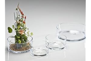 SANDRA RICH Glasschale AUTOMATIC Glas Schale Kerzenschale Dekoschale flach rund, Ø 19 cm