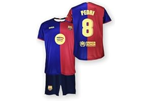 FC Barcelona Primera Equipación Niños Temporada 24/25 Conjunto Camisa Unisex niños (Pack de 1)