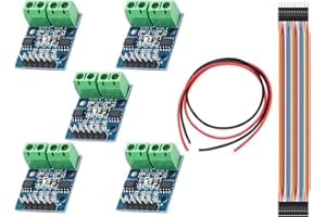 Youmile 5PCS L9110S DC Stepper Motor Driver Controller Board 2.5-12V H-Bridge For Arduino With Dupont Cable Male to Female 30 PIN,28AWG Wire