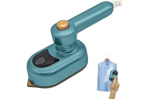 Idota Żelazko parowe, mini żelazko podróżne, mini lekkie żelazko parowe, w podróży, nieprzywierająca, szybkie nagrzewanie, 50 ml, do domu i w podróży (zielone)