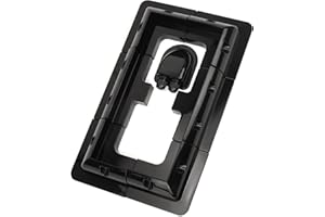 QWORK® Supports de montage de panneaux solaires, sans perçage, pour camping-cars, camping-cars, toits, noir