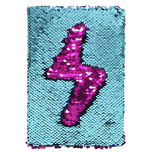 Preisvergleich Produktbild ICOSY Magic Pailletten Journal Reversible Pailletten Büro Notebook Meerjungfrau Notizblock Schule Tagebuch für Gril Erwachsene Festival Geburtstagsgeschenk
