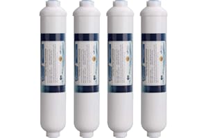 LZH FILTER 4 x T33 Aktivkohlefilter Kartusche Ersatz 10" x 2" für 10 Zoll Umkehrosmose Filter