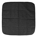 Auto Sitzkissen Kissen - SODIAL(R) 42 x 42cm Bambuskohle Atmungsaktiv Auto Sitzkissen Kissen (Schwarz)