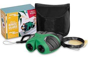 JRD&BS WINL Kompakt Fernglas FÜR Kinder, 8 X 21 Das Beste Spielzeug FÜR 4-9 Jährige Jungen Feldstecher Vogelbeobachtung Reisen Sightseeing(GrÜN)