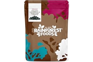 Rainforest Foods Organic Combined Chlorella and Spirulina Tablets 500mg Pack of 300