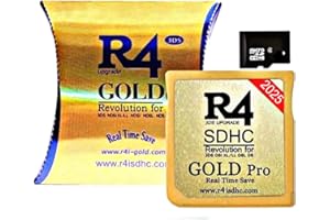 GAME SOURCE 2021 3DS Update Gold Version R4ISDHC SDHC Dual Core R4 TF SD Card Adapter for DS DSI 2DS 3DS NDS New 3DSLL (Real Time Save)
