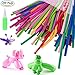 Produktbild 200PCS Lange Latex DIY Modellierung Luftballons, ZWOOS 1,8g Kinder Verschiedene Farben Magic Ballons mit Bändern für Hochzeit, Geburtstag, Party und Jahrestag (Zufällige Farbe Ballonpumpe)