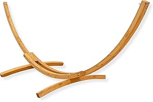 AMANKA Soporte para Hamacas de Madera Exterior 325 cm - Marco Colgante para Jardín y Terraza