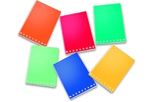 Pigna, Mini Quaderni Monocromo, interno 1R, Righe, Mini formato 12x17 cm, 80 g, Copertine Assortite, 10