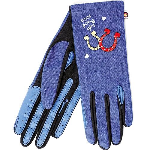 Denim-Cool-Pony-Girl-Riding-Gloves-Blue-Age-10