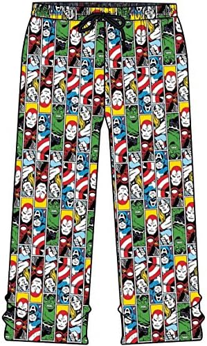 Mens Marvel Avengers Lounge Pants Pyjama Bottoms, Medium