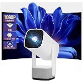 Coverzone Taşınabilir Projeksiyon Dahili Hoparl&ouml;r PS5 ve XBox Bağlantılı Oyun Sinema Projekt&ouml;r Full Hd 4k Android 1080P/2K/4K