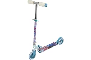DISNEY La Reine des Neiges 2 Trottinette Lumineuse pour Enfants | sous Licence Officielle pour Filles ou garçons | Trottinette Pliable à Deux Roues réglables avec Roues Lumineuses | À partir de 5 Ans