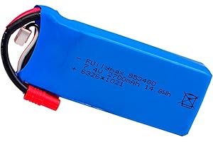WYGUO 853480 Sostituzione della batteria ai polimeri di litio per Syma X8C X8W X8G RC Drone Spare Parts 12428 12423 RC Car(7.4V 2700mAh)