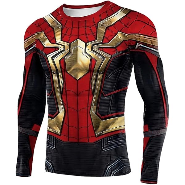 Men's Superhero Compression Long Sleeve Shirt – Gym, Running, Thermal Base Layer 7 thumbnail image