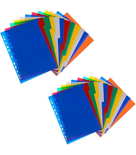 Raccoglitore Exacompta Con 40 Tasche Staccabili - 80 Viste, Divisori A Colori, Per Fogli A4 - Copertina Nera - Foto 10