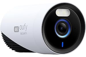 eufy Security eufyCam E330 kamera monitoringowa zewnętrzna, nagrywanie 4K, nagrywanie 24/7, zasilanie sieciowe, Wi-Fi NVR, dysk twardy 1 TB, możliwość rozszerzenia do 10 kamer (Pojedyncza kamera)