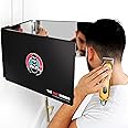 aleawol Specchio a 360 Gradi, Specchio da Barbiere, Specchio Pieghevole A 3 Lati, Altezza Regolabile Con Ganci Specchio a 3 Facce, per Trucco, Styling, Barba, Tagliare Capelli