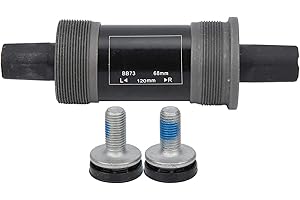 FOLOSAFENAR Boîtier de Pédalier Scellé de 68 mm, Axes de Pédalier pour Vélo Boîtier de Pédalier Conique à Cartouche Carrée Noir pour Vélo de Montagne avec Vis Broche 68 x 113 mm / 120 mm / 126 mm(120mm)