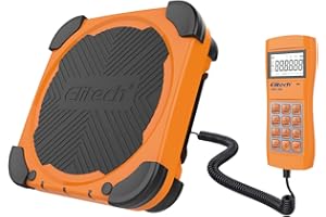 Elitech Electronic Refrigerant Scale 100 kg for HVAC and Auto AC with Portable Carrying Case and LCD Display Overweight Protection, LMC-200