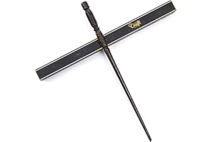 Handicraftviet - Hand Carved Wooden Magic Wand, Witch Wand 15'' Real Wood Magic Wand, Snape Wand for Collection, Magical Gift for Birthday Party (S4)