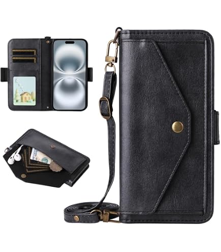 Custodia MEMELOKA Portafoglio Per DOOGEE Blade 20 E Blade 20 Turbo – PU E TPU Antiurto, Con 3 Slot Carte E Supporto Integrato, Nero