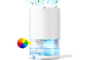 Guong Dehumidifiers for Home, 1000ml Dehumidifier for Bedroom, Auto Off RGB Lights Electric Dehumidifier, Portable Ultra Quiet for Drying Clothes, Wardrobe, Bathroom