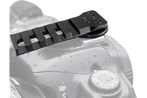 40MAX Universal hot shoe for cameras, hot shoe cover, viewfinder adapter holder, 20 mm rail with 1/4 inch hole for finder scopes, conductors and red dot sights