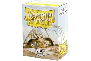 Dragon Shield ART11017 Standard Size Sleeves 100pk-Ivory, Matte Ivory