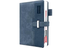 HW CASA Agenda Giornaliera 2026 A5（Gen.-Dic.2026）- con Festività Multilingue (DE/IT/ES/EN/FR), Chiusura con Elastico PU+CARTA, Riepilogo Mensile | Gennaio-Dicembre