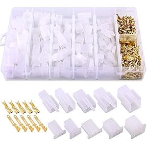 2.8mm 2 3 4 6 9 Pin Automotive Electrical Wire Connectors Pin Header Crimp Wire Terminals and Female Plug Housing and Male/female Pin Header Crimp Wire Terminal (580pcs)