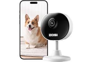 ZOSI Indoor WiFi Camera,1080P Home Mini CCTV Dome Camera, House Security Camera for Elder/Baby/Dog/Pet Monitor with App, Day and Night Video, Alexa enabled, Human/Motion Detection, 2 Way Audio