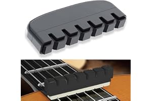 FENGJINGJIACHENG Guitar String Muter Noise Reducer Dampener, Guitar Muffler, Noise Damper Acoustic Guitar Silencer, Guitar String Mute Dampener for Acoustic & Folk Guitars