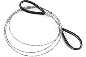 Fafeims Stainless Steel Wire Saw, Anti-rust Hand Cord Saw Tool for Camping, Hiking, Emergency, Outdoor Activities and Home Use
